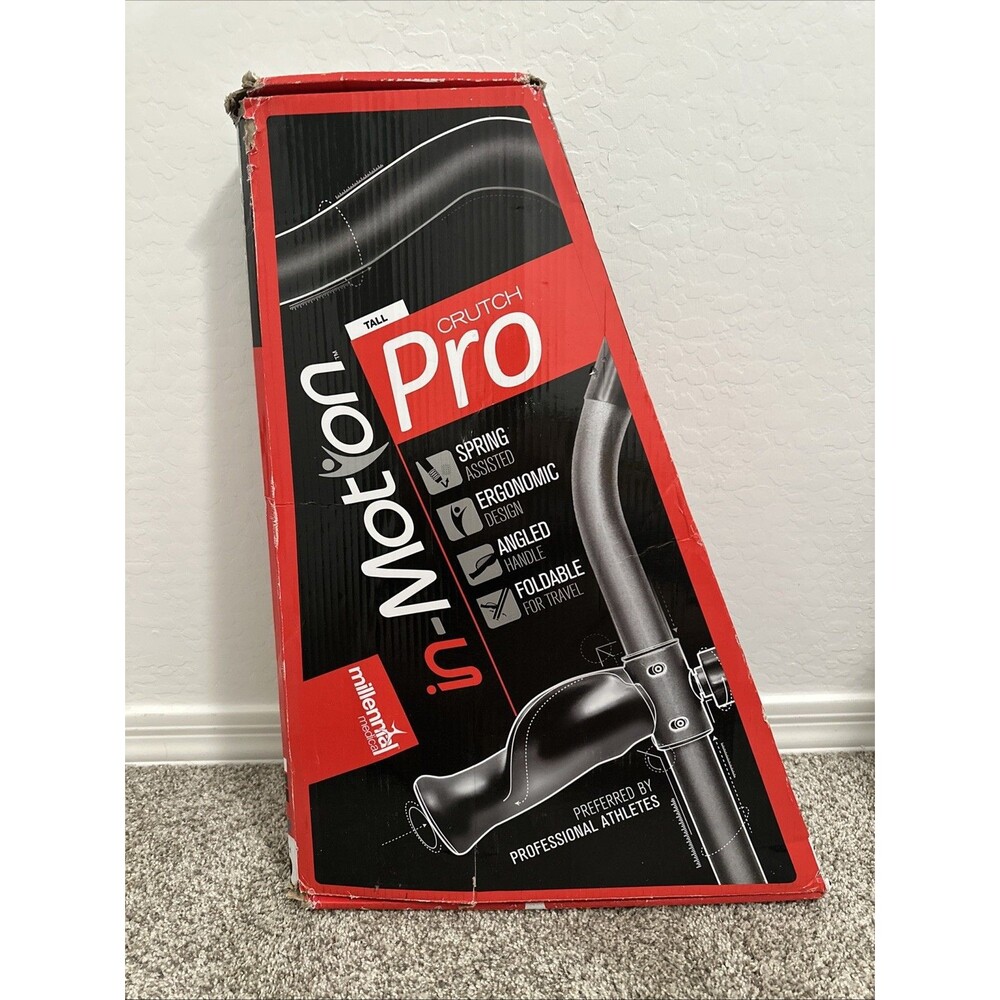 Millennial in-Motion Pro Tall Crutches - 5’7”-6’9” Spring Assist & Ergonomic New